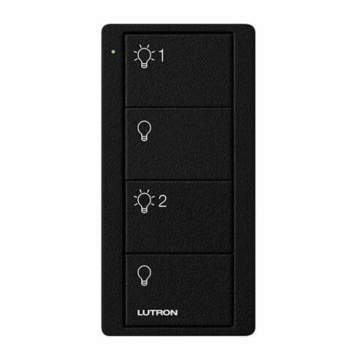 Lutron RA2 Select 4-Button Pico Wireless Keypad - 2-Group Lights - Black