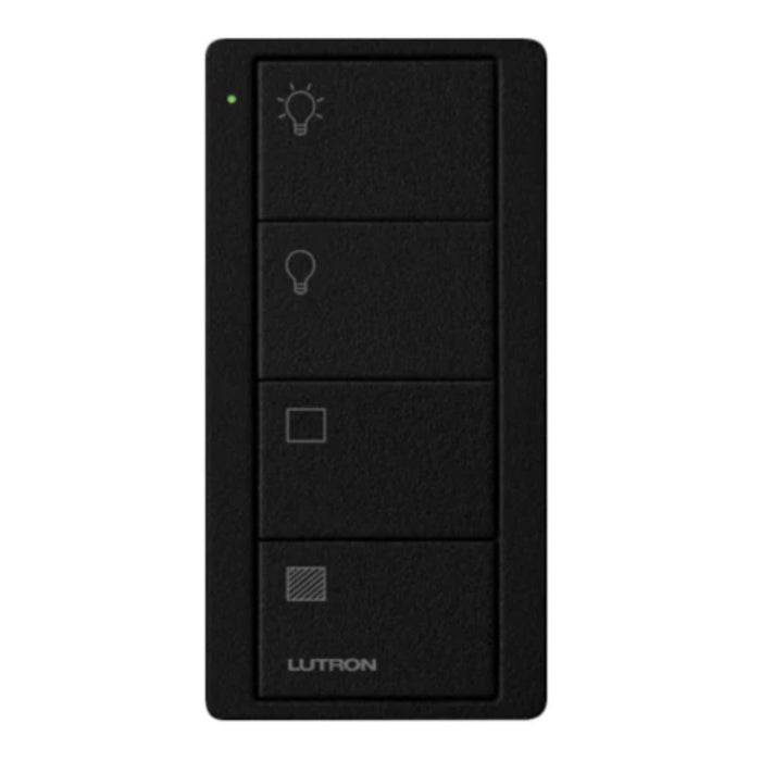 Lutron RA2 Select 4-Button Pico Wireless Keypad - 2-Group Light & Blinds - Black