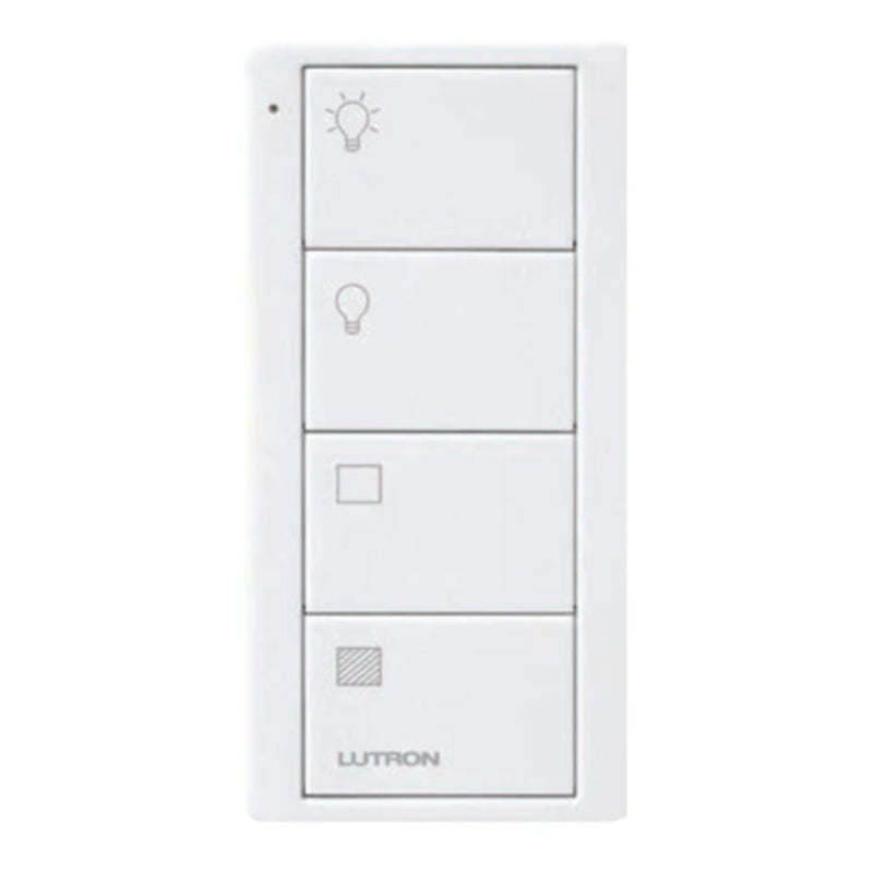 Lutron RA2 Select 4-Button Pico Wireless Keypad - 2-Group Light & Blinds - White