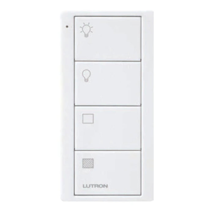 Lutron RA2 Select 4-Button Pico Wireless Keypad - 2-Group Light & Blinds - White