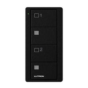 Lutron RA2 Select 4-Button Pico Wireless Keypad - 2-Group Shades - Black