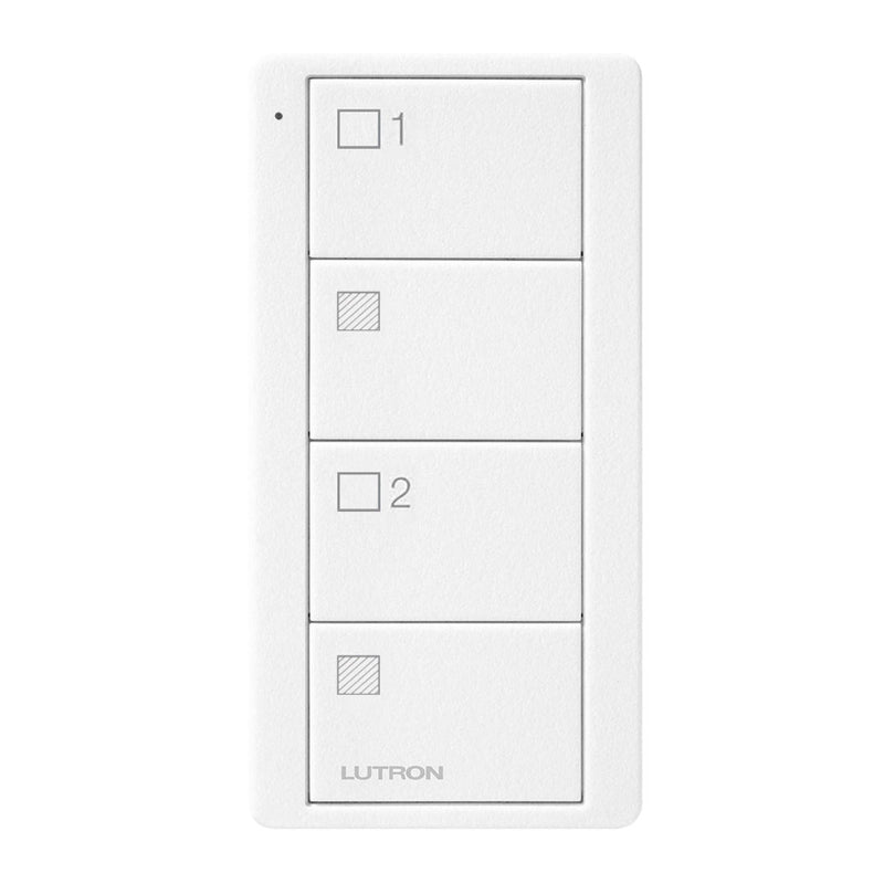 Lutron RA2 Select 4-Button Pico Wireless Keypad - 2-Group Shades - White