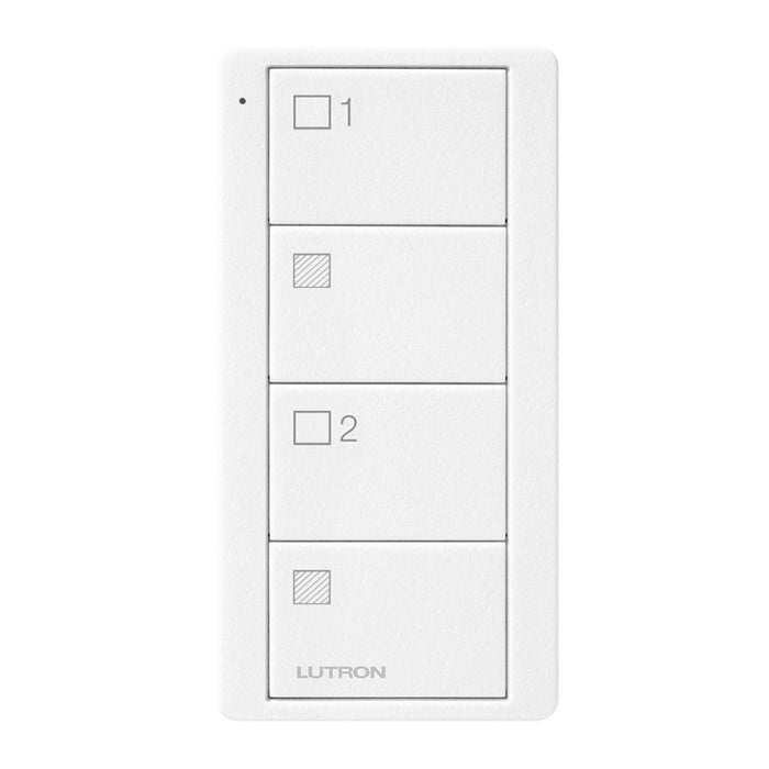 Lutron RA2 Select 4-Button Pico Wireless Keypad - 2-Group Shades - White