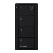 Lutron RA2 Select 4-Button Pico Wireless Keypad - Universal Numbered - Black