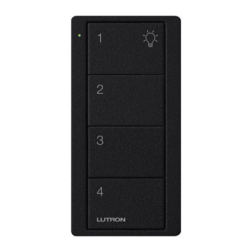 Lutron RA2 Select 4-Button Pico Wireless Keypad - Universal Numbered - Black