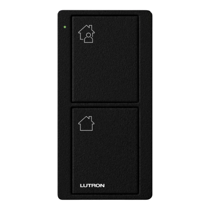 Lutron RA2 Select 2-Button Pico Scene Keypad - Entry Engraving - Black
