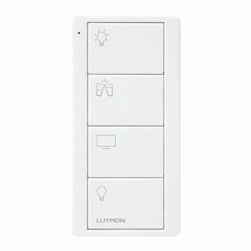 Lutron RA2 Select 4-Button Pico Wireless Keypad - Living Room - White