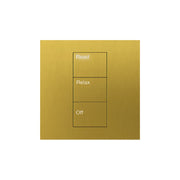 Lutron Square Palladiom Lighting & Shading Keypad (1-Column, 3-button)