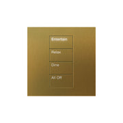 Lutron Square Palladiom Lighting & Shading Keypad (1-Column, 4-button)