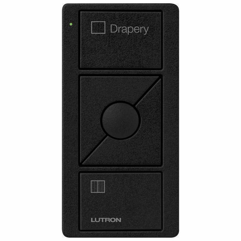Lutron RA2 Select 3-Button Raise/Lower Pico Wireless Keypad - Drapery - Black
