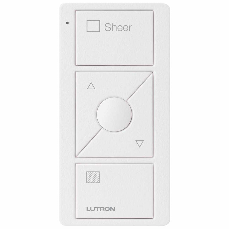 Lutron RA2 Select 3-Button Raise/Lower Pico Wireless Keypad - Sheer - White