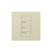 Lutron Square Palladiom Lighting & Shading Keypad (1-Column, 4-button)