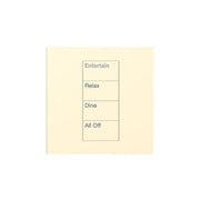 Lutron Square Palladiom Lighting & Shading Keypad (1-Column, 4-button)