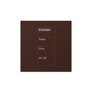 Lutron Square Palladiom Lighting & Shading Keypad (1-Column, 4-button)
