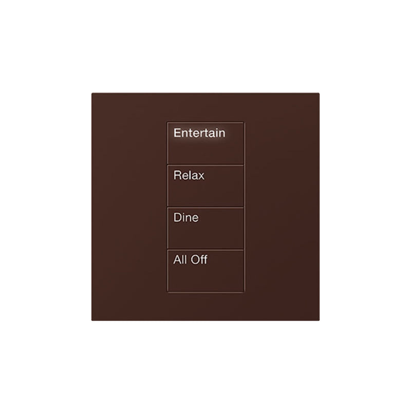 Lutron Square Palladiom Lighting & Shading Keypad (1-Column, 4-button)
