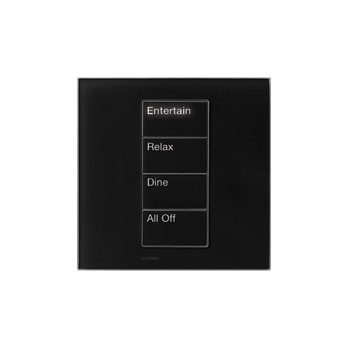Lutron Square Palladiom Lighting & Shading Keypad (1-Column, 4-button)
