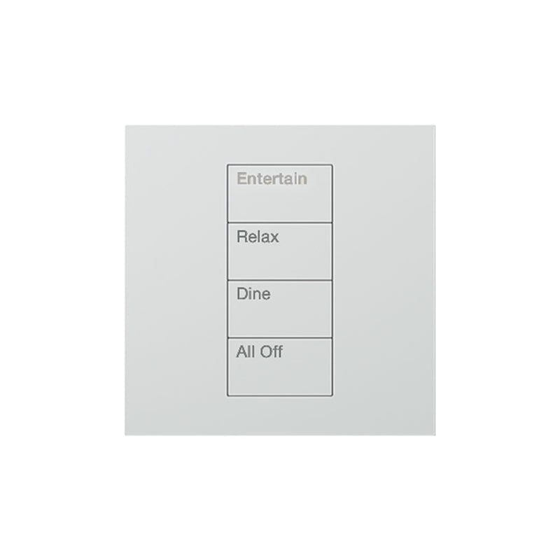 Lutron Square Palladiom Lighting & Shading Keypad (1-Column, 4-button)