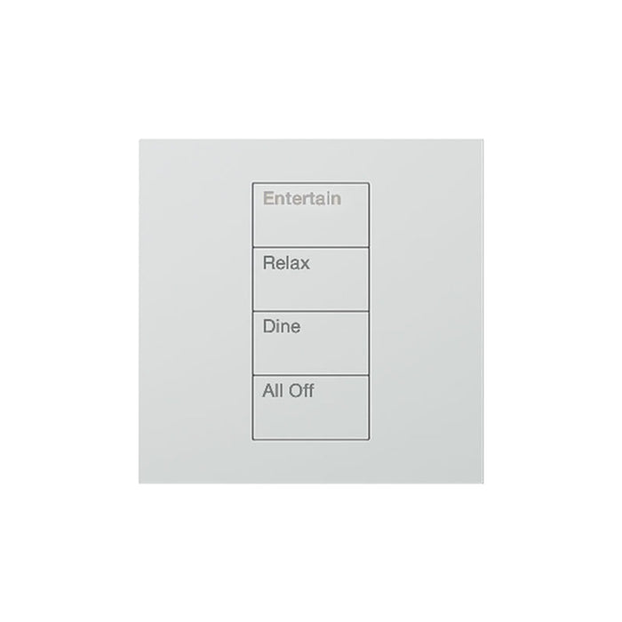 Lutron Square Palladiom Lighting & Shading Keypad (1-Column, 4-button)