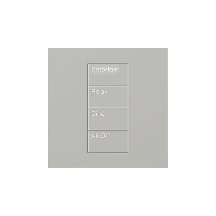 Lutron Square Palladiom Lighting & Shading Keypad (1-Column, 4-button)
