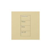Lutron Square Palladiom Lighting & Shading Keypad (1-Column, 4-button)