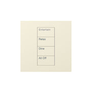 Lutron Square Palladiom Lighting & Shading Keypad (1-Column, 4-button)