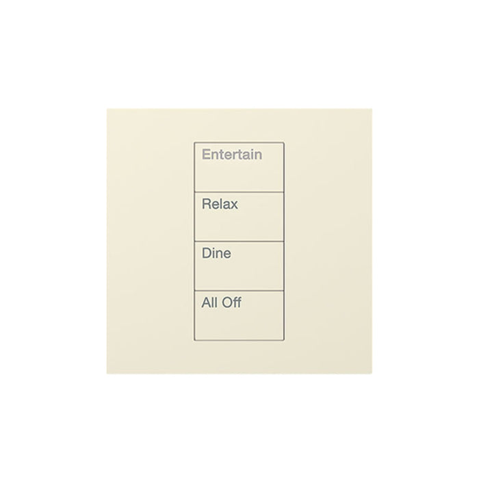 Lutron Square Palladiom Lighting & Shading Keypad (1-Column, 4-button)