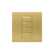 Lutron Square Palladiom Lighting & Shading Keypad (1-Column, 4-button)