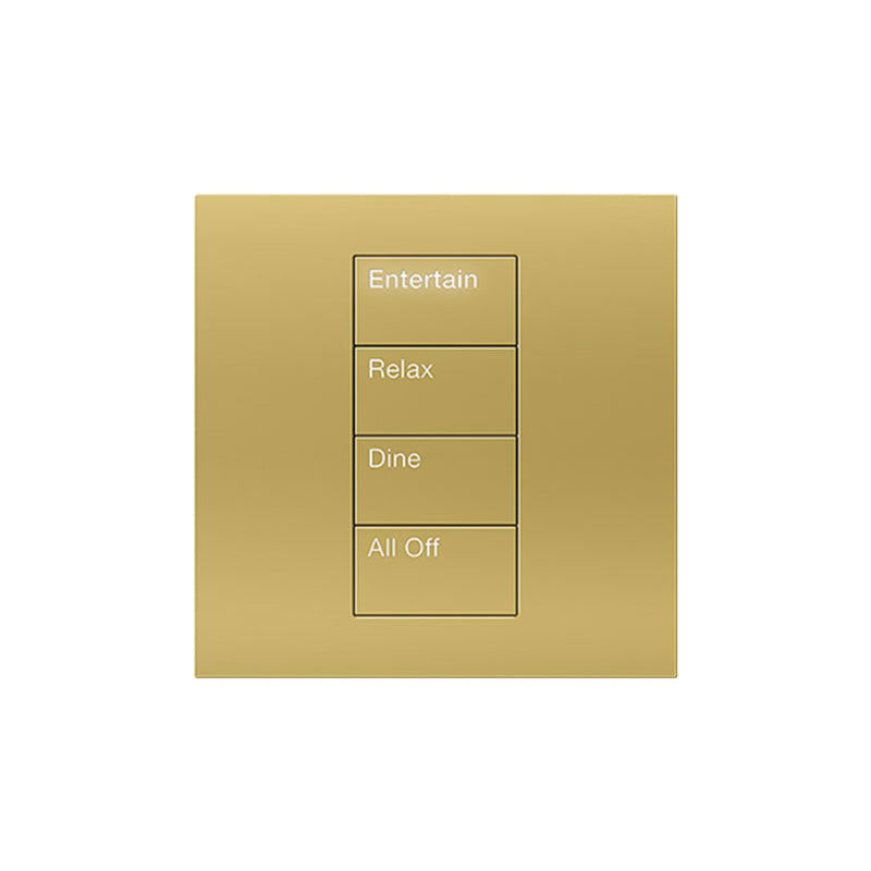 Lutron Square Palladiom Lighting & Shading Keypad (1-Column, 4-button)