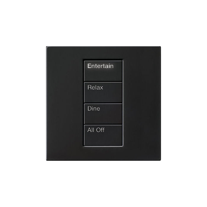 Lutron Square Palladiom Lighting & Shading Keypad (1-Column, 4-button)