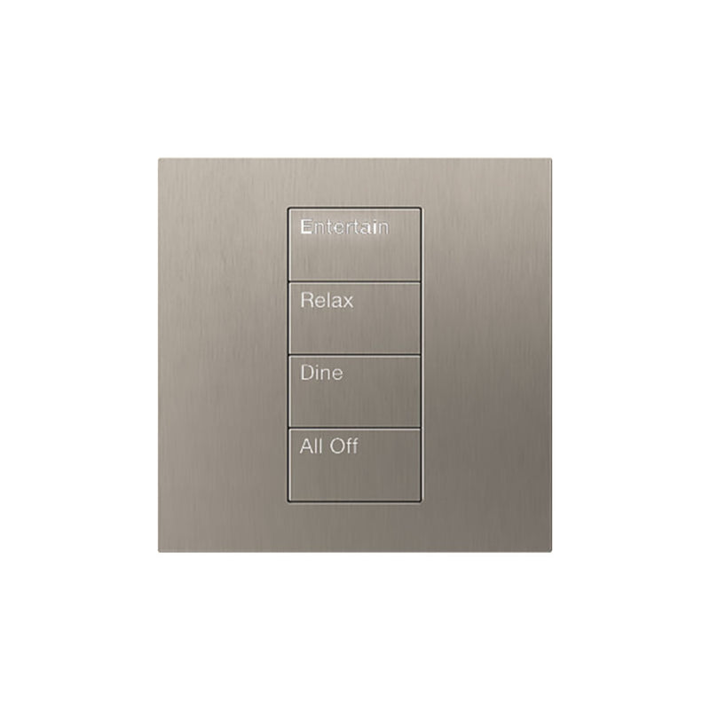 Lutron Square Palladiom Lighting & Shading Keypad (1-Column, 4-button)
