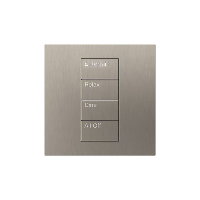 Lutron Square Palladiom Lighting & Shading Keypad (1-Column, 4-button)
