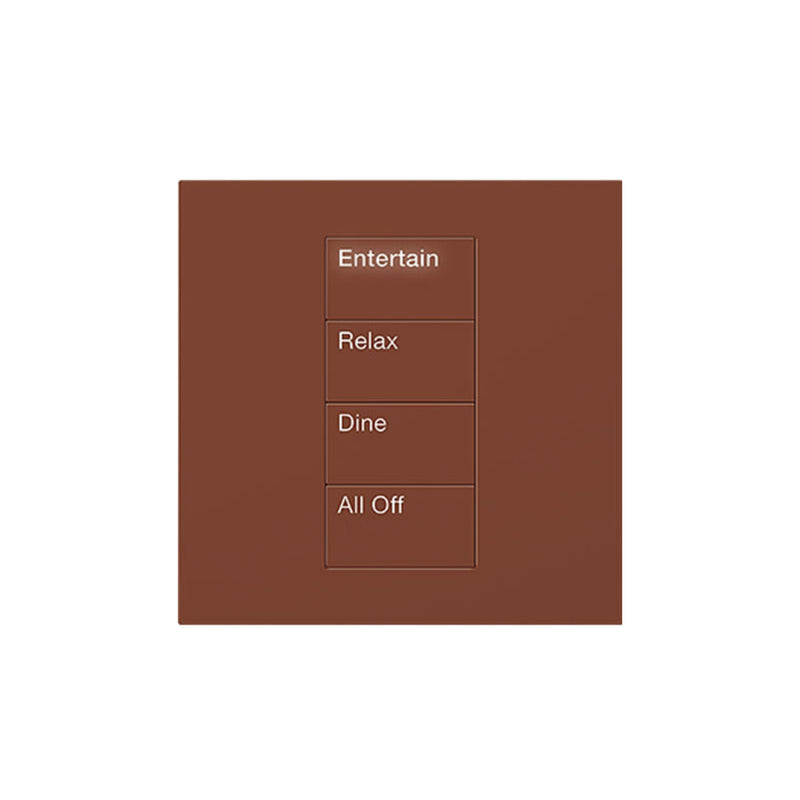 Lutron Square Palladiom Lighting & Shading Keypad (1-Column, 4-button)