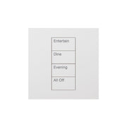 Lutron Square Palladiom Lighting & Shading Keypad (1-Column, 4-button)