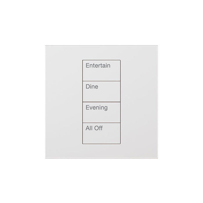 Lutron Square Palladiom Lighting & Shading Keypad (1-Column, 4-button)