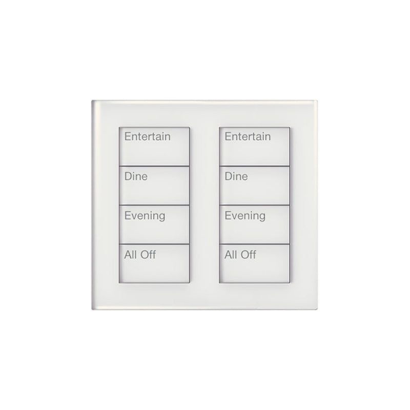 Lutron Square Palladiom Lighting & Shading Keypad (2-Column, 4-Button)