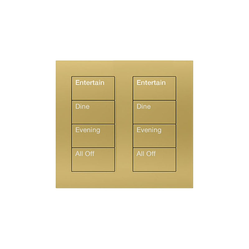 Lutron Square Palladiom Lighting & Shading Keypad (2-Column, 4-Button)