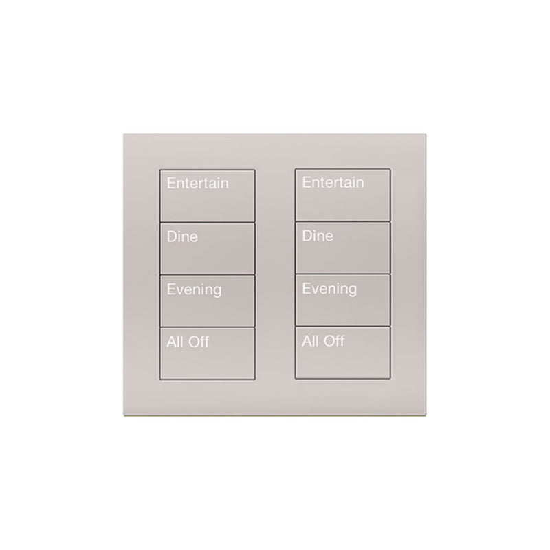 Lutron Square Palladiom Lighting & Shading Keypad (2-Column, 4-Button)