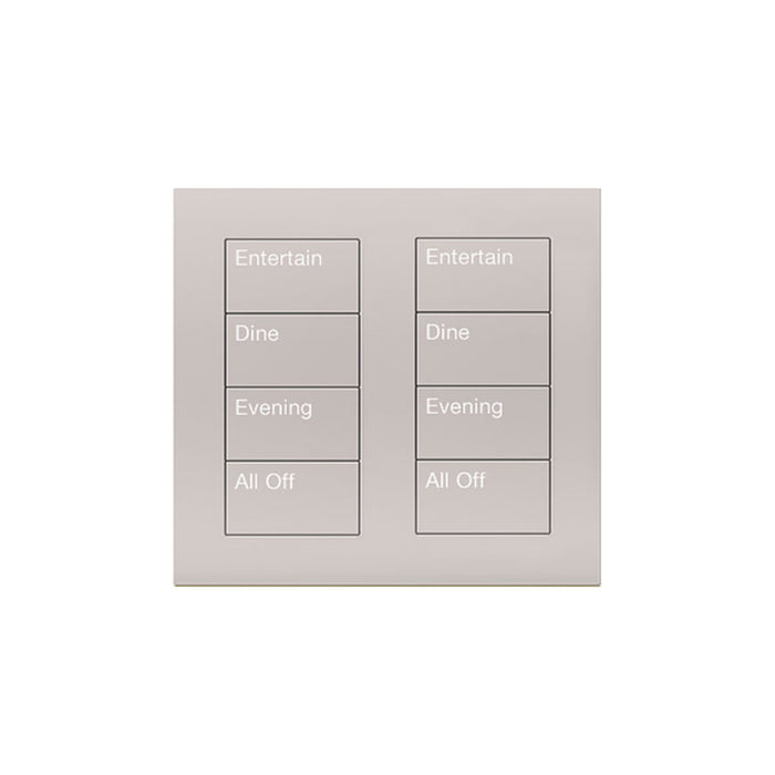 Lutron Square Palladiom Lighting & Shading Keypad (2-Column, 4-Button)