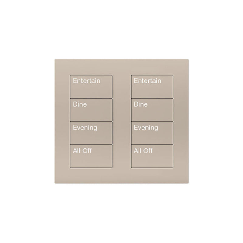 Lutron Square Palladiom Lighting & Shading Keypad (2-Column, 4-Button)