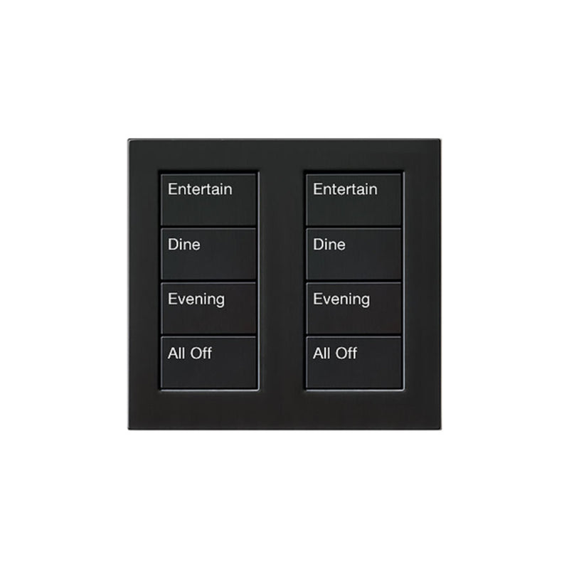 Lutron Square Palladiom Lighting & Shading Keypad (2-Column, 4-Button)