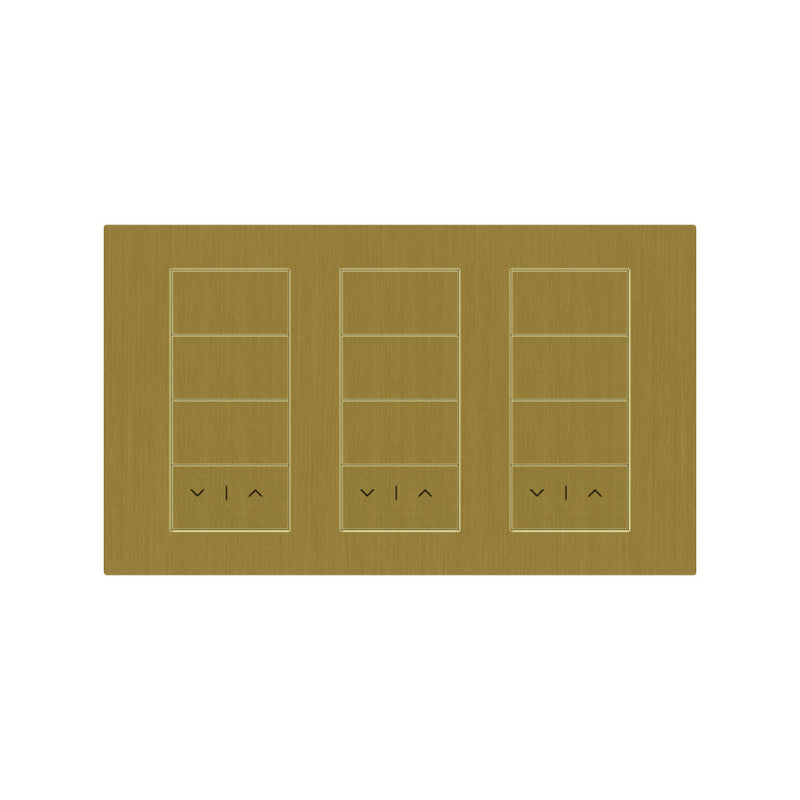 Lutron Square Palladiom Lighting & Shading Keypad (3-Column)