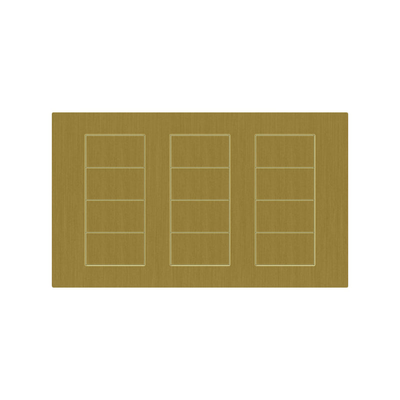 Lutron Square Palladiom Lighting & Shading Keypad (3-Column, 4-button)