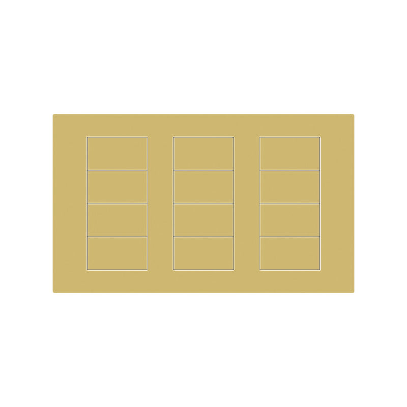 Lutron Square Palladiom Lighting & Shading Keypad (3-Column, 4-button)