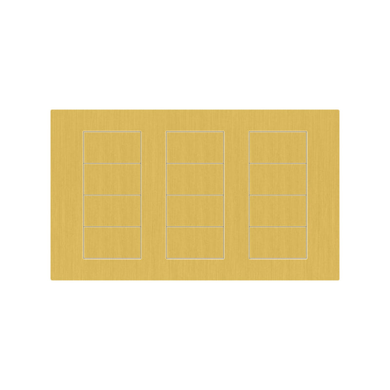 Lutron Square Palladiom Lighting & Shading Keypad (3-Column, 4-button)
