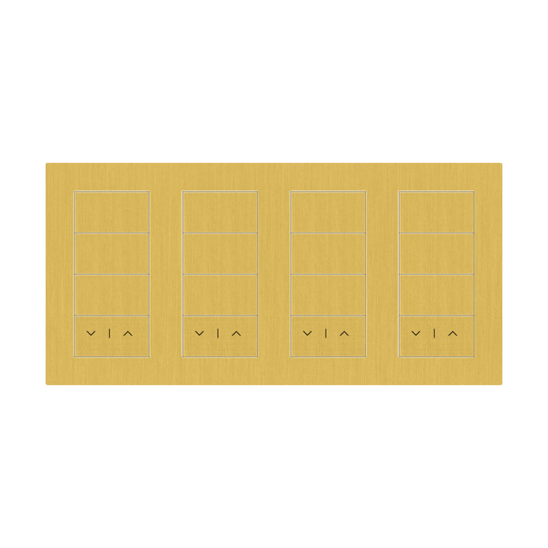 Lutron Square Palladiom Lighting & Shading Keypad (4-Column)