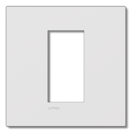Lutron RadioRA 3 Vierti polymer faceplate, matte white, 1-gang 1-column.