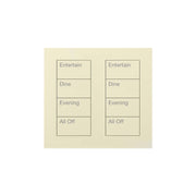 Lutron Square Palladiom Lighting & Shading Keypad (2-Column, 4-Button)