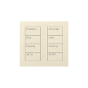 Lutron Square Palladiom Lighting & Shading Keypad (2-Column, 4-Button)
