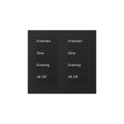 Lutron Square Palladiom Lighting & Shading Keypad (2-Column, 4-Button)