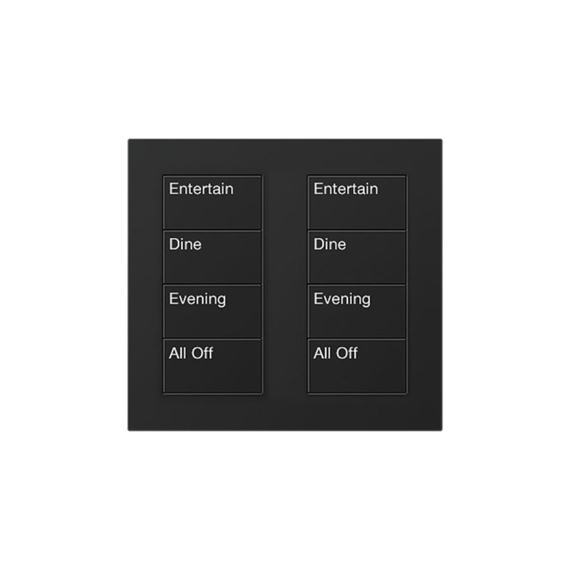 Lutron Square Palladiom Lighting & Shading Keypad (2-Column, 4-Button)